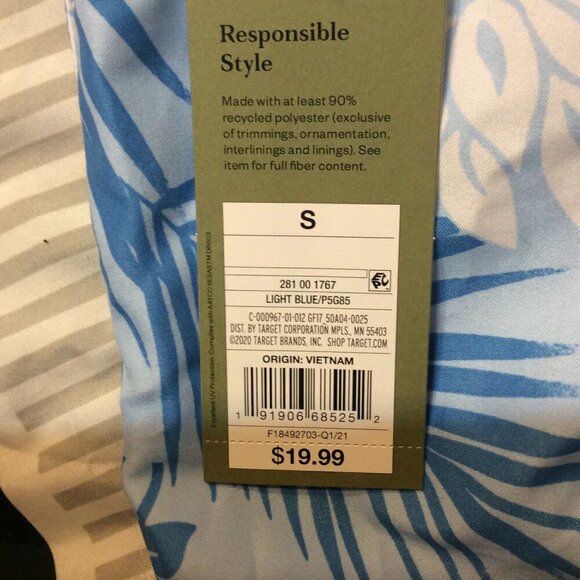 Men Goodfellow's Shorts Blue White Small SKU1 - Picture 5 of 6